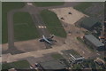 USAF C17 and CV22 Osprey at Mildenhall: aerial 2017