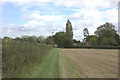 Bridleway approaching Middle Road