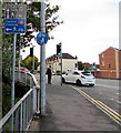 Taff Trail direction sign, Taffs Mead Embankment, Cardiff