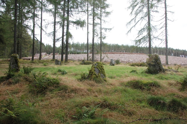 The Nine Stanes: view from the west