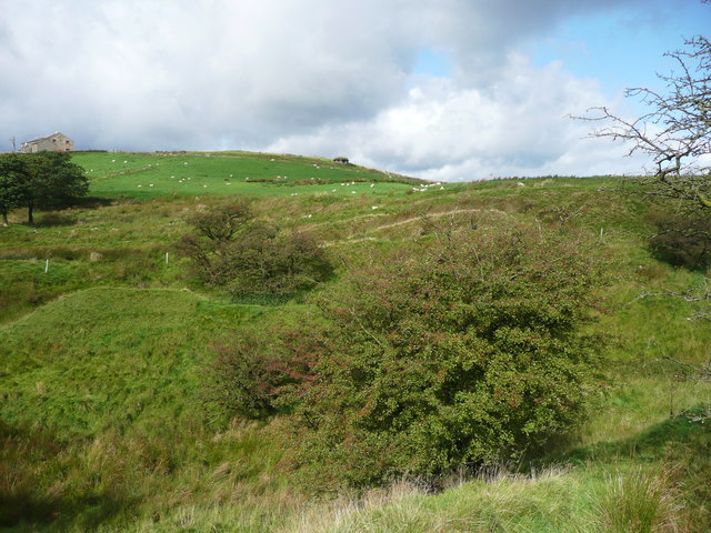 View towards the pillbox, Briercliffe