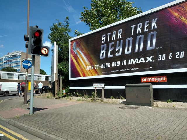 Star Trek film advert on Kingsway