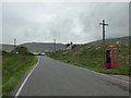 Roadside telephone box at Sgallairidh