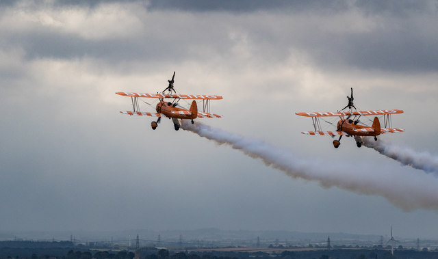 Breitling Wing Walkers at Scampton Air Show