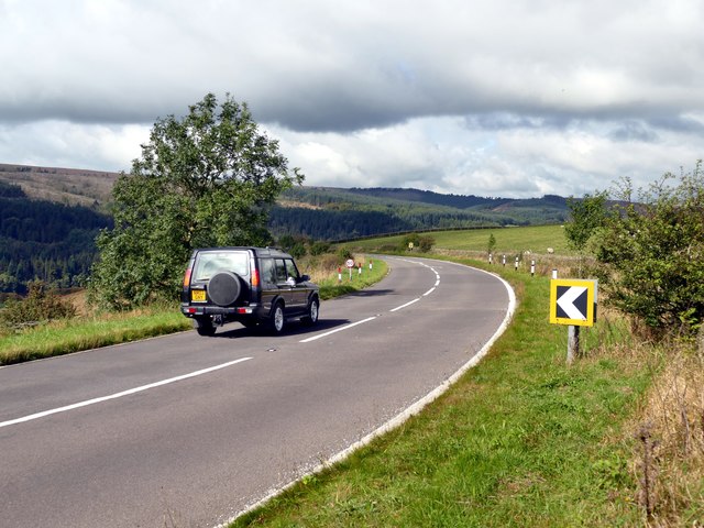 Bend in the A5004 above the Goyt Valley