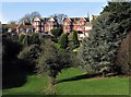 Houses in Linton Road from Linton Gardens, Hastings