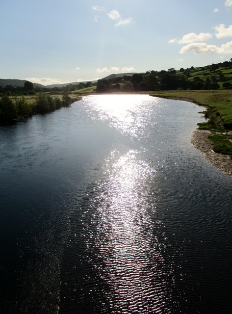 River  Swale  downstream  from  suspension  footbridge