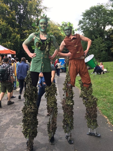 Tree spirits at the Nottingham Green festival