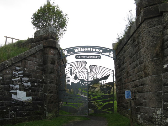 The gates to Wilsontown