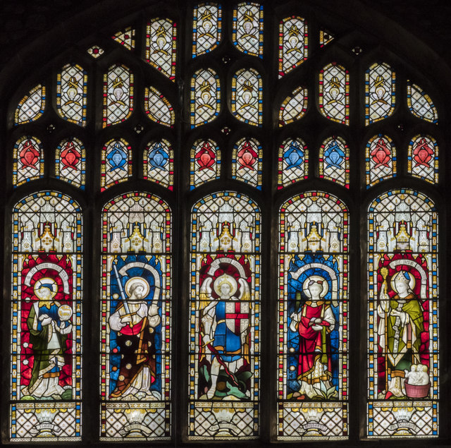 Chancel arch window, Ss Mary & Nicholas church, Spalding