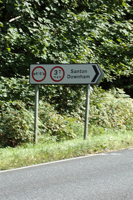 Roadsign on the A134 Mundford Road