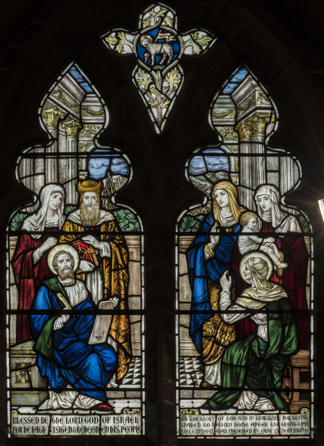 Stained glass window, St Peter's  church, Woodhall Spa