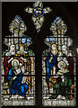 Stained glass window, St Peter