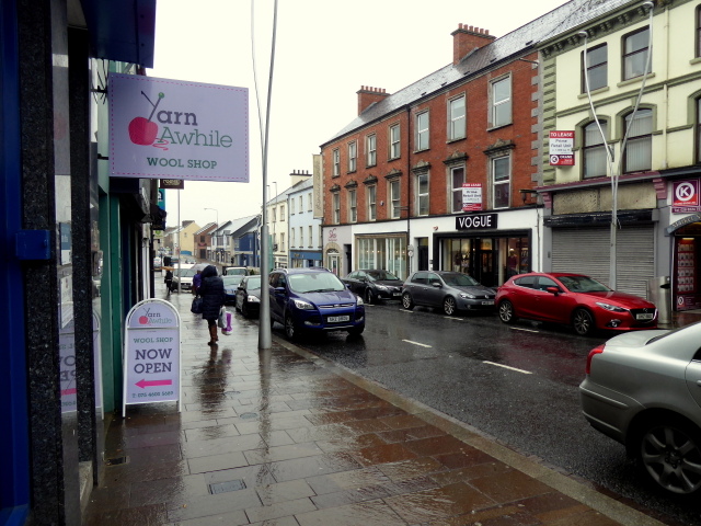 Wet along Market Street, Omagh