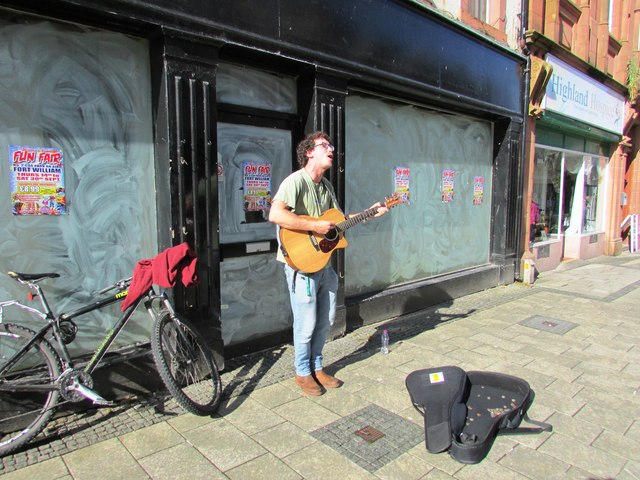 Busker in Fort William