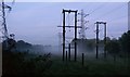 Late evening mist on the Aylestone Meadows