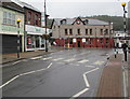 Zebra crossing near the northern end of  De Winton Street, Tonypandy