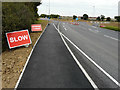 Recently constructed roundabout, Ashford Road (A28)