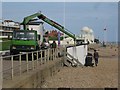 Beach huts removal