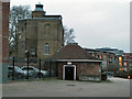 Old wind pump base and pump house, New River Head