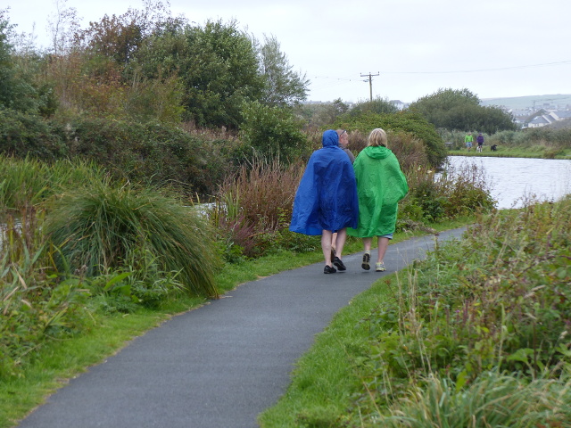 Walkers on the canal path