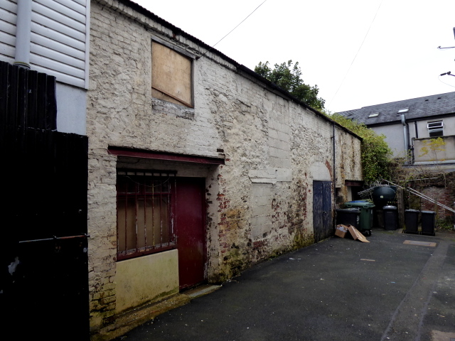 Old buildings off Scarffes Entry, Omagh