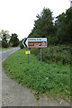TF8204 : Roadsign on the A1065 Brandon Road by Geographer