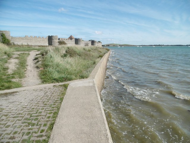 Portchester, sea wall