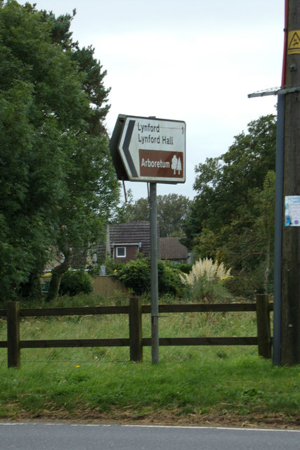 Roadsign on the A1065 Swaffham Road