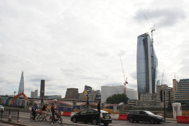 View of One Blackfriars and the Shard from the Victoria Embankment #2