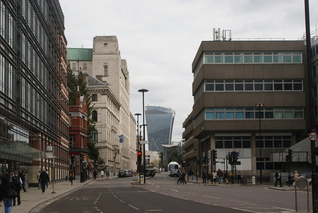 View of the Walkie Talkie from Queen Victoria Street #4