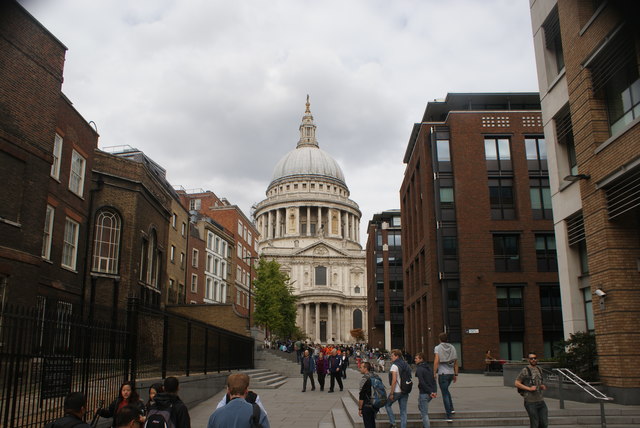 View of St. Paul's Cathedral from Peter's Hill #4
