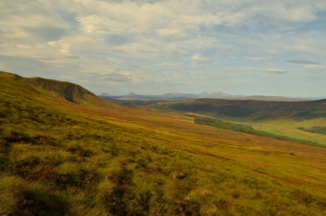 View West over Strath Cuileannach, Ross-shire