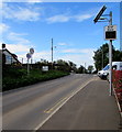 Araf/Slow sign alongside Heol Goch, Pentyrch