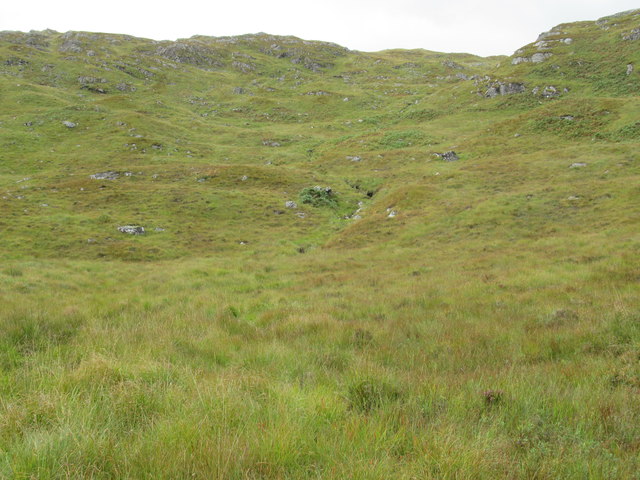 Burn course below Fireach Dubh north-west of Loch Shiel