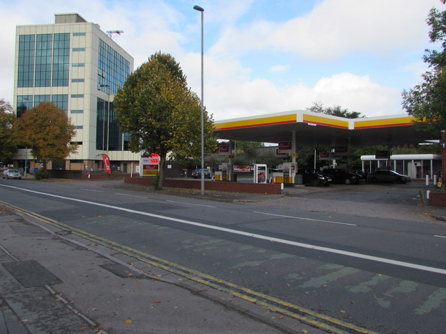 Shell filling station, 17-25 Chepstow Road, Newport