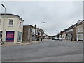 Looking from the A1065 into the High Street