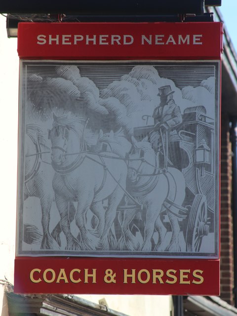 Coach & Horses sign
