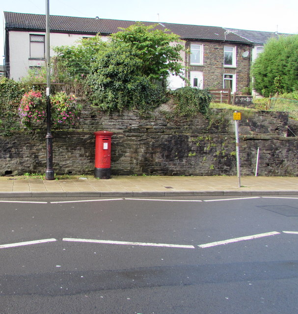 King George VI pillarbox, Dunraven Street, Tonypandy