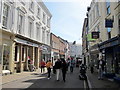 High Street Barnstaple HSBC Bank on Left