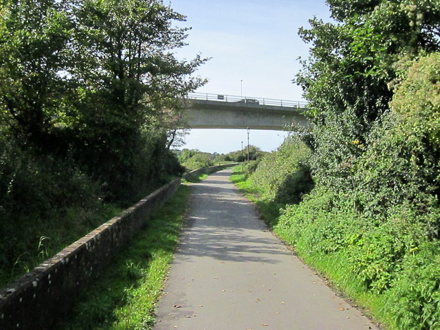 South West Coastal Path Passing Under A361 Bridge Barnstaple