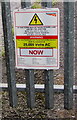 Warning - 25,000 volts AC at Didcot (railway) Junction