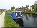 Narrowboat Jessica on the River Lee Navigation near Enfield Lock