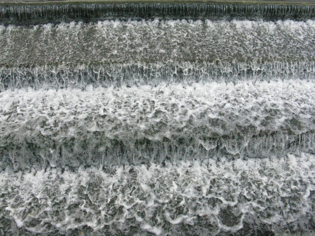 Water over the weir