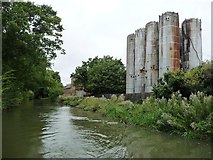 SP7290 : Storage tanks at a former glue factory, Gallows Hill by Christine Johnstone