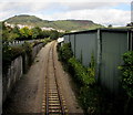 Rhondda Line from Tonypandy towards Llwynypia