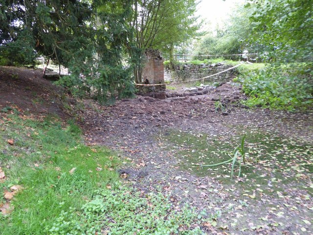 The remains of the boathouse, Croome Park