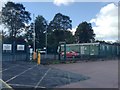 SP3582 : Police compound by Riley Square, Bell Green, north Coventry by Robin Stott