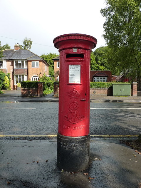 Edward VII pillarbox on Widney Road © Richard Law :: Geograph Britain ...