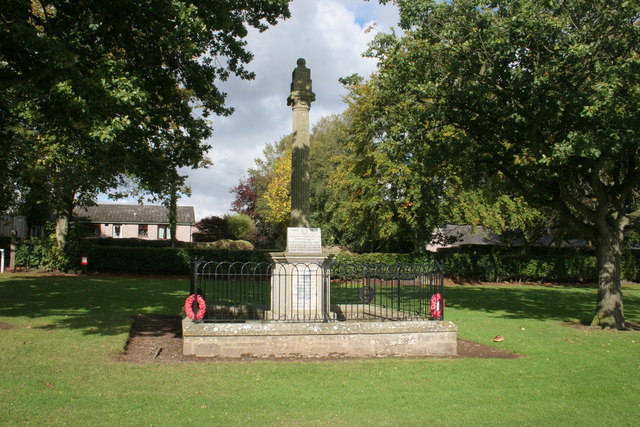 War Memorial, Dempster Park, Letham © Richard Sutcliffe :: Geograph ...